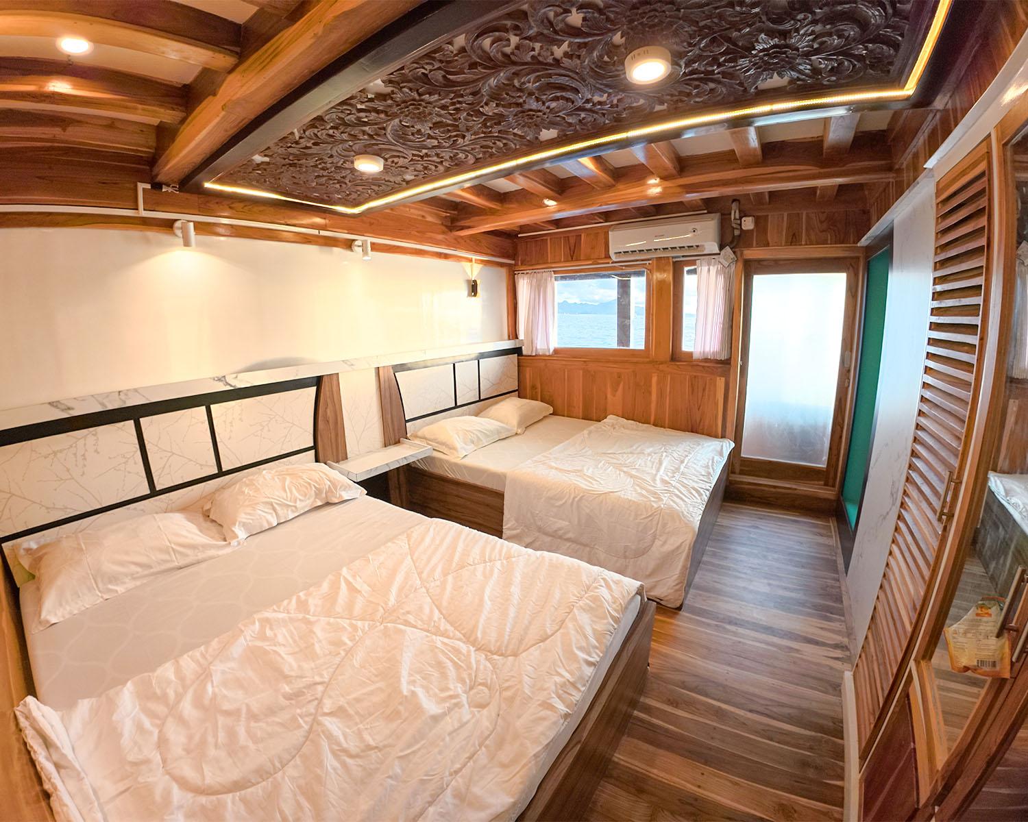 Alfathran 3 — Cabin 6 : Rinjani 01 Room (2x Queen Bed) (image 4)