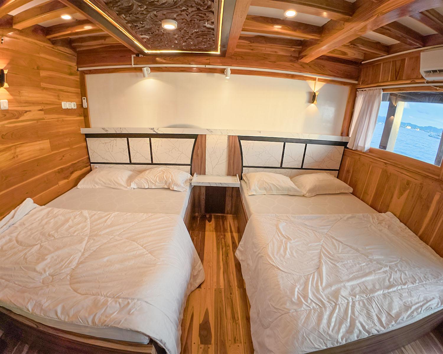Alfathran 3 — Cabin 6 : Rinjani 01 Room (2x Queen Bed) (image 3)